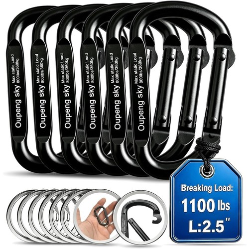 Carabiner clip heavy duty - -,