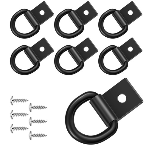 Black ring tie down - d,